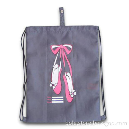 Promotional Drawstring Bag with Nice Printing, Can Fold into Small Pouch, OEM/ODM Orders are Welcome